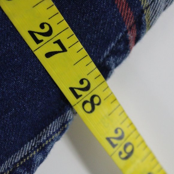 Retrofit Shirt Mens Blue Plaid Button Down Long Sleeve Collared Cotton Sz M - Picture 9 of 9